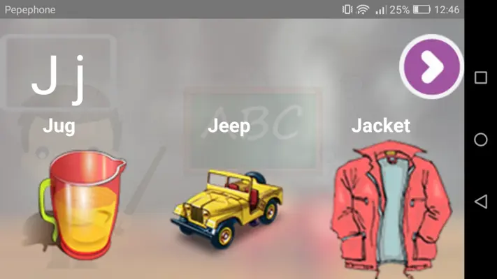 Alphabets Learning android App screenshot 2