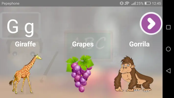 Alphabets Learning android App screenshot 4